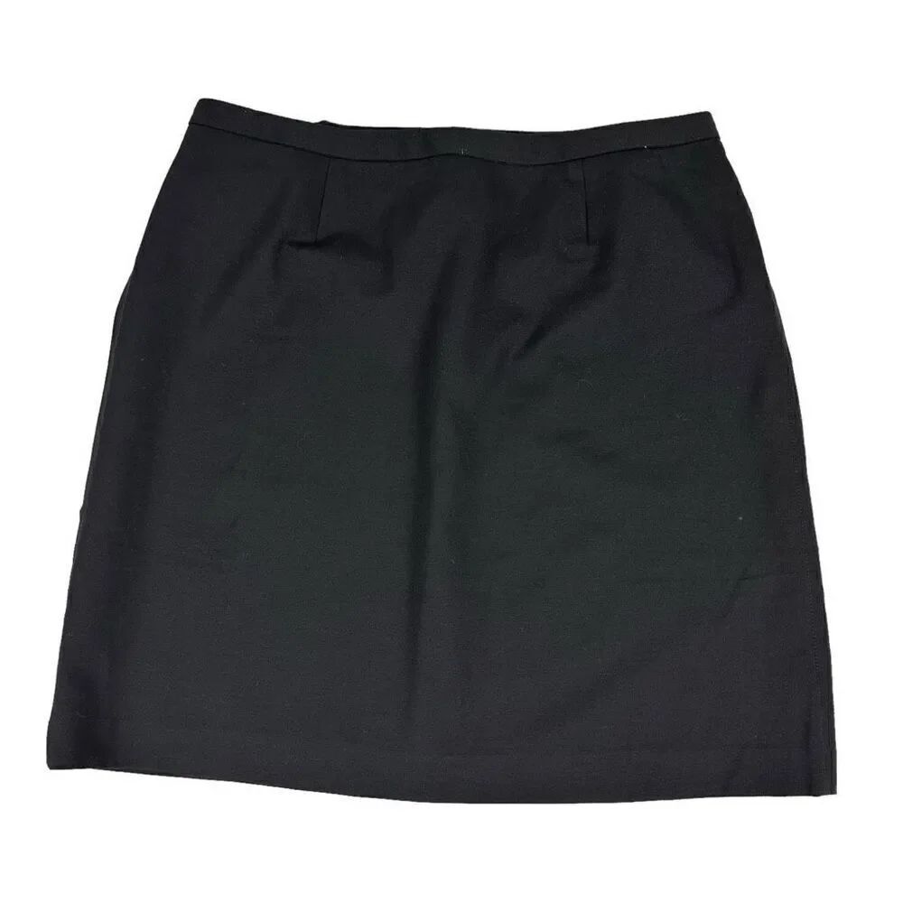 Talbots Black Straight Skirt size 16WP Lined NEW